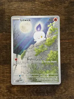 Litwick 101/086 Sv: White Flare Illustration Rare Card Pokemon TCG! Ships ASAP! - Image 1