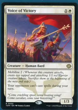 Voice of Victory Tarkir: Dragonstorm Regular Card NM Condition - Image 1