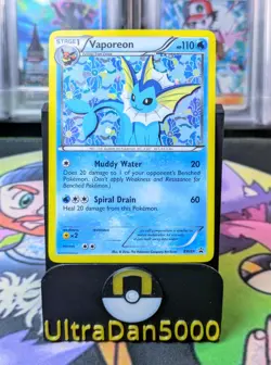 Vaporeon BW89 HOLO Black Star Promo Black White Sylveon Collection Pokemon Card - Image 1