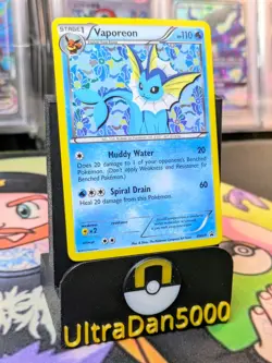 Vaporeon BW89 HOLO Black Star Promo Black White Sylveon Collection Pokemon Card - Image 3