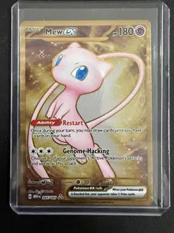 Pokemon TCG Mew EX 205/165 Scarlet & Violet Holo Card Mint Gold - Image 1