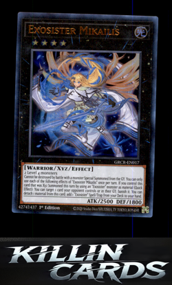 Exosister Mikailis GRCR-EN017 Ultra Rare The Grand Creators YuGiOh Card NM - Image 1