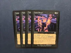 MTG 4X TORMENT CABAL RITUAL NM MAGIC THE GATHERING ENGLISH COMMON INSTANT BLACK - Image 2