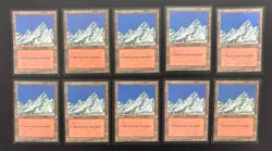 MTG 10X ICE AGE SNOW COVERED MOUNTAIN MAGIC THE GATHERING COMMON LAND ENGLISH - Image 5
