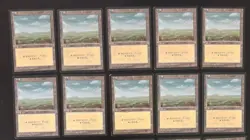 MTG 10X JAPANESE BLACK BORDERED PLAINS FBB MAGIC THE GATHERING BASIC LAND #A - Image 1