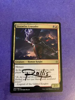 MTG Magic Stormfist Crusader Signed Artist Proof X1 Throne Of Eldraine Rallis - Image 1