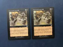 MTG 2X MERCADIAN MASQUES HAUNTED CROSSROADS NM ENGLISH MAGIC THE GATHERING BLACK - Image 1
