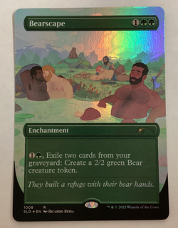 MTG SLD BEARSCAPE Foil NM (BIN) Graded Power - Image 1
