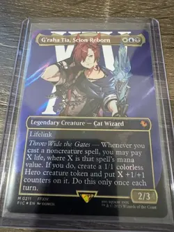 Magic The Gathering Final Fantasy Borderless Foil G'raha Tia, Scion Reborn #0211 - Image 2