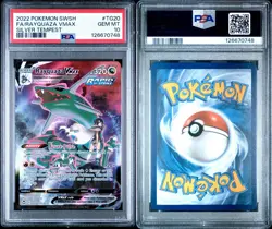 PSA 10 Rayquaza Vmax TG20 Pokemon Sword Shield Silver Tempest Trainer Gallery - Image 3