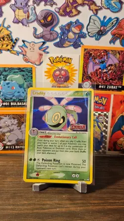 Pokemon Cradily 7/108 EX Power Keepers Holo Rare Stamped - damaged - Image 1