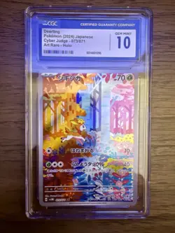 Pokemon TCG Deerling 73/71 AR JP Cyber Judge CGC GEM MINT 10 - Image 1