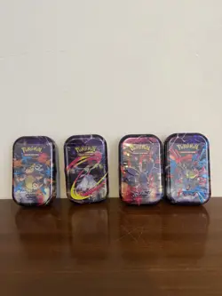 Pokemon: Mega Evolution - Mega Heroes Mini Tin (Set of 4) Sealed IN HAND - Image 1