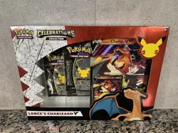 Pokemon Celebrations Lance’s Charizard V Collection Sealed - Image 1