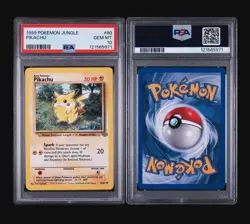PIKACHU - RED CHEEKS 60/64 POKEMON 1999 JUNGLE -FRESH SLAB - PSA 10 GEM MINT 💎 - Image 4