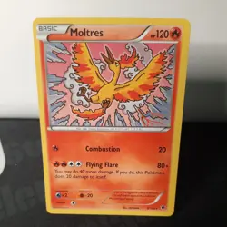 Moltres Regular 9/124 XY Fates Collide 2016 Pokemon TCG - Image 1