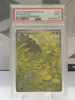 PSA 9 Bulbasaur 166/165 Sv: Scarlet & Violet 151 Holo Pokemon TCG - Image 1