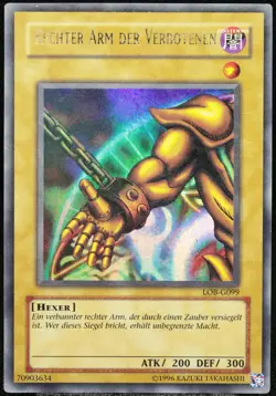 Yu-Gi-Oh! Rechter Arm Der Verbotenen LOB-G099 Ultra Rare [LP] | DE 2002 - Image 1