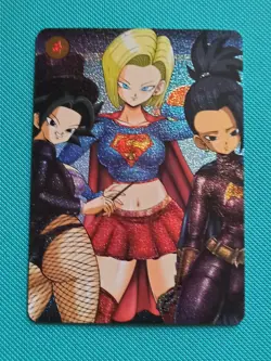 C18 KALE DRAGON BALL Z DBZ CARTE CARD WAIFU SEXY PRISM FLASH FOIL HOLO MANGA - Image 1