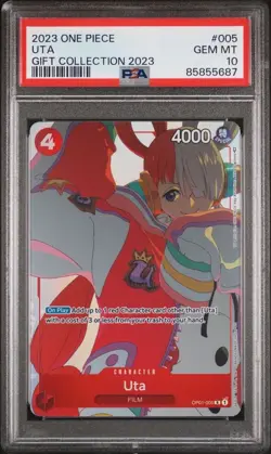 PSA 10 English One Piece Card Game UTA Gift Collection 2023 OP01 - 005 - Image 1