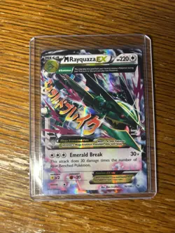 5 Card Pokemon Lot HP Damaged 2006 2014 2016 Mega Rayquaza Ampharos Groudon EX - Image 2