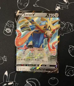 Pokemon TCG Black Star Promo Holo Card Zacian SWSH018 Sword & Shield - Image 1