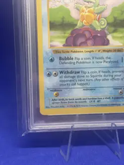 1999 Pokemon Squirtle Base Set Shadowless PSA 5 - WOTC Vintage Card - Image 4