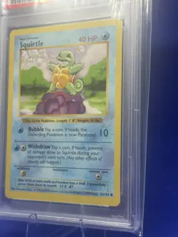 1999 Pokemon Squirtle Base Set Shadowless PSA 5 - WOTC Vintage Card - Image 5