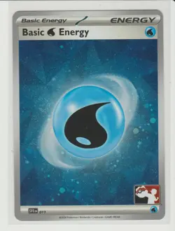 Water Energy Cosmos Holo Prize Pack Promo Pokemon Card - Image 1