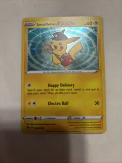 Special Delivery Pikachu SWSH074 SWSH: Sword & Shield Promo Cards Holo - Image 1