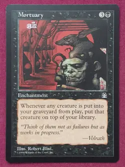 Magic The Gathering STRONGHOLD MORTUARY black card MTG - Image 1