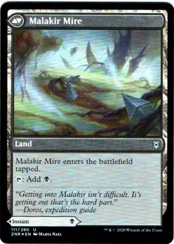 MALAKIR REBIRTH // MALAKIR MIRE 111 MAGIC: THE GATHERING ZENDIKAR RISING FOIL - Image 2