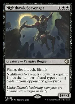 Nighthawk Scavenger Light Play, English Magic the Gathering MTG Commander: The L - Image 1