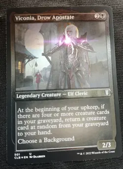 Viconia, Drow Apostate - Etched Foil - CLB - NM Unplayed - EN - 501 - Image 1