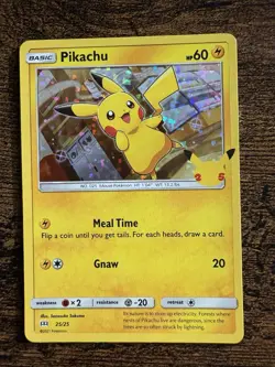 💥2021 Pokemon McDonalds Celebrations Classic Collection Pikachu 25/25 Holo Rare - Image 1