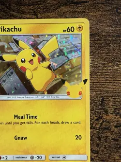 💥2021 Pokemon McDonalds Celebrations Classic Collection Pikachu 25/25 Holo Rare - Image 4