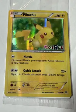 Pikachu - 026/083 Holo Rare Toys R Us Promo XY Generations Pokemon New Sealed - Image 1