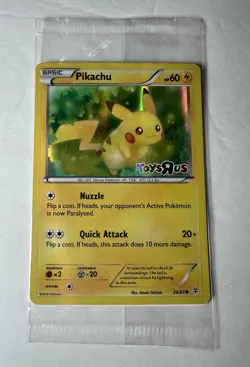 Pikachu - 026/083 Holo Rare Toys R Us Promo XY Generations Pokemon New Sealed - Image 2
