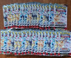 36x Packs Pokemon TCG Prismatic Evolutions Booster Packs | BOOSTER BOX 💫 - Image 1