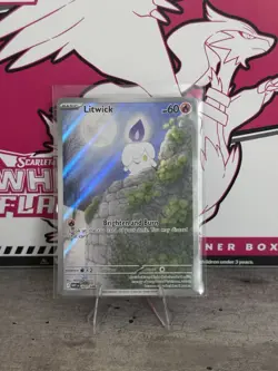 Pokemon TCG White Flare Litwick 101/086 Illustration Rare NEAR MINT - Image 1