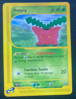 Hoppip 83/147 - Pokemon - Expedition - Aquapolis - WOTC - Vintage MP - Image 1