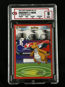 Pokemon PSA CGC Flash Editorial 10 Pokedex Dragonite Mew CG 9 - Image 1