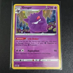 Gengar Pokemon TCG Sword & Shield Promo Black Star Holo SWSH052 Read Description - Image 1