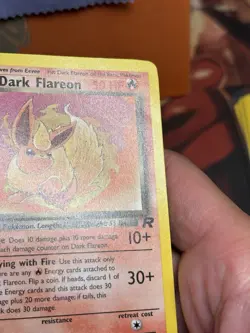 1st Edition Dark Flareon 35/82 Team Rocket Non Holo Uncommon Pokemon TCG 2000 - Image 3