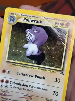 Poliwrath 9/75 Neo Discovery Holo Pokemon TCG 2001 - Image 3