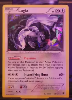 Pokemon TCG Lugia Fates Collide 78/124 Exclusive Cracked Ice Holo - Image 1