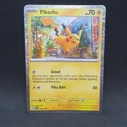 Pikachu 006/015 Mc Donald's HOLO rare Pokemon Card 2023 TCG Scarlet and Violet - Image 1