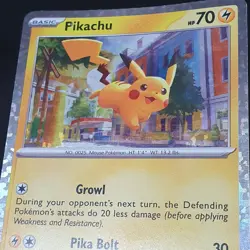 Pikachu 006/015 Mc Donald's HOLO rare Pokemon Card 2023 TCG Scarlet and Violet - Image 2