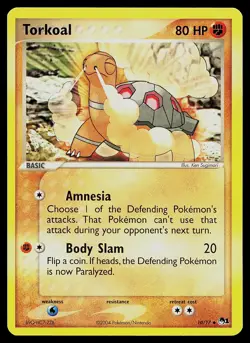 Pokemon Card - Torkoal POP Series 1 10/17 Uncommon - Image 1