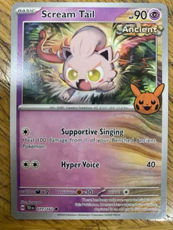 077/162 Scream Tail : Uncommon Card : Trick or Trade 2024 : Pokemon TCG - Image 1